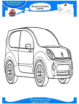 Çocuklar İçin Renault Boyama Sayfaları 